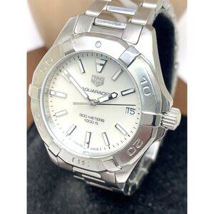 Tag Heuer Women's Watch WBD1311 Aquaracer Swiss Quartz Mother of Pearl Dial 32mm